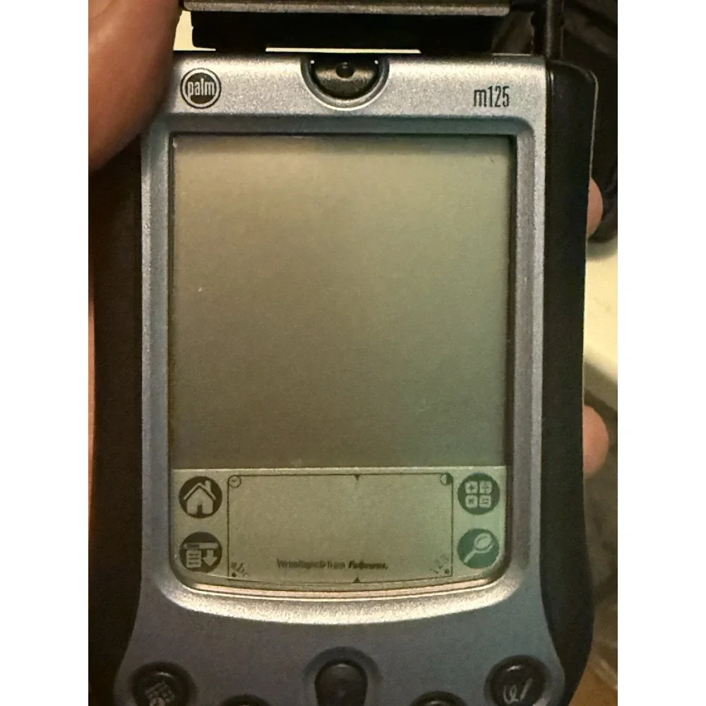 Palm m125 Blue Handheld PDA Pilot Pocket PC Digital Organizer Bundle w/ Stylus